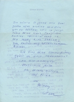 Letter from Lothar Faber