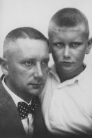 Tadeusz Baird with his father